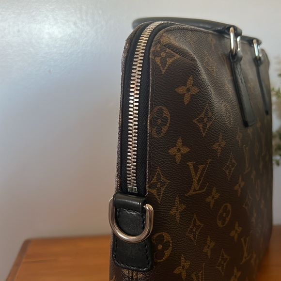 EUC LV Monogram Macassar Porte-Documents Jour Leather Bag - Picture 10 of 15